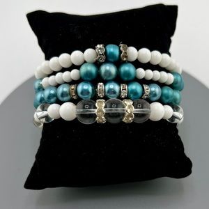 Bundle of stretch bracelets